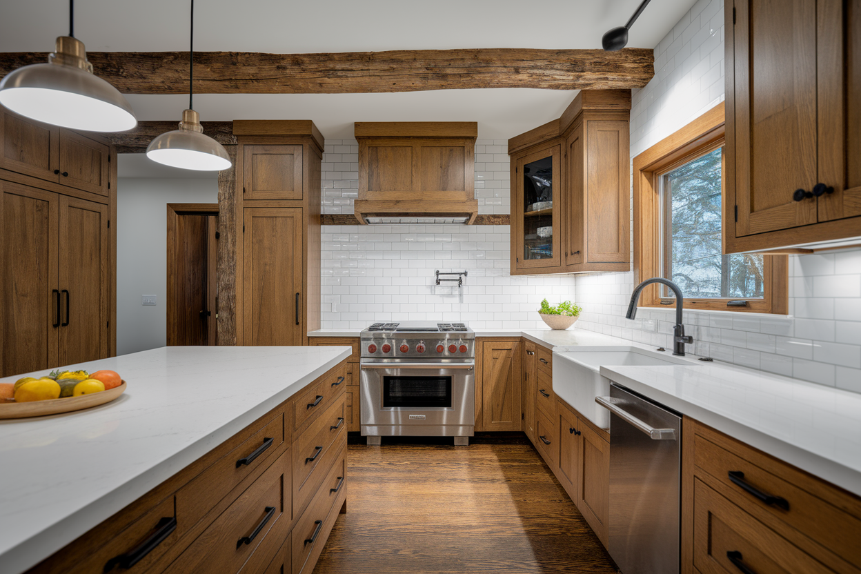 cuisine-chene-moderne-inox