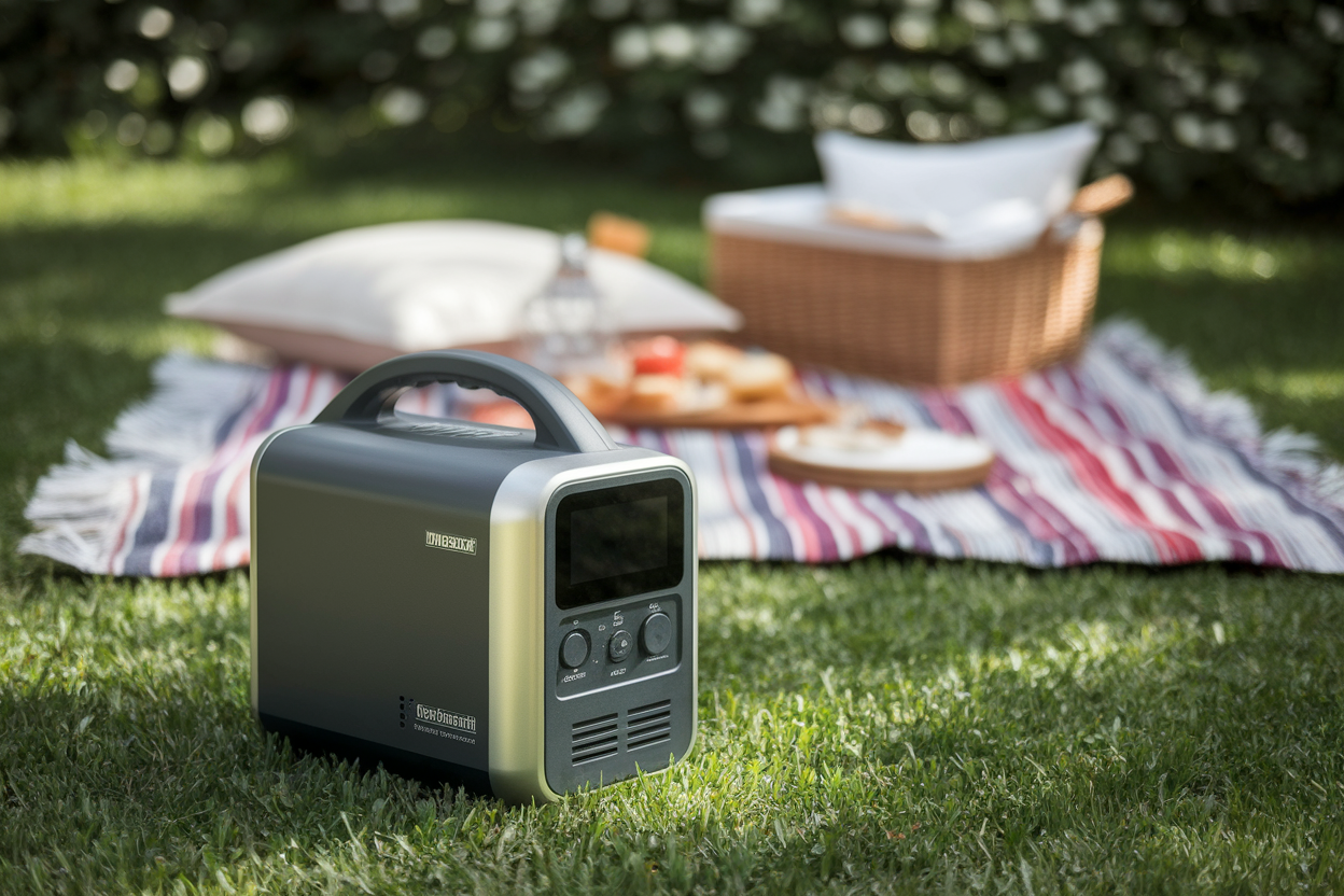 generateur-portable-moderne-gazon-pique-nique