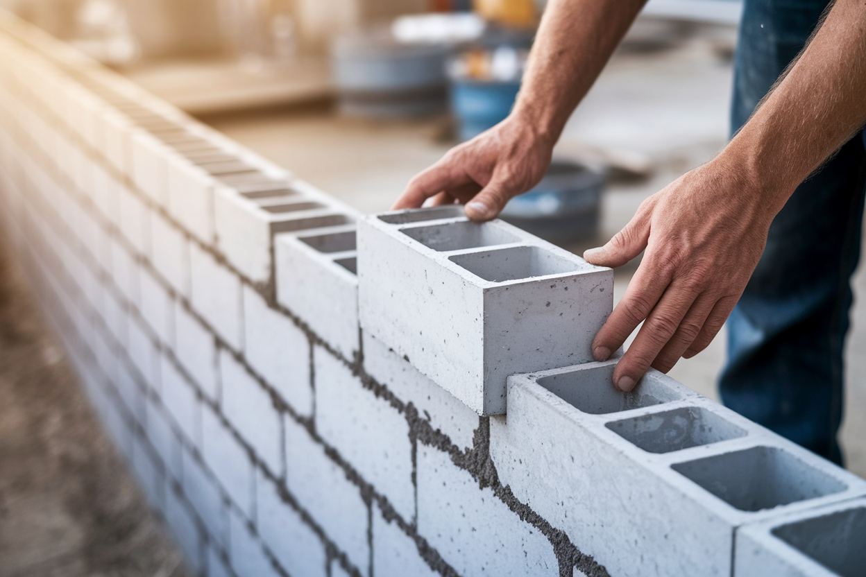 mains-ouvrier-parpaing-mur-chantier