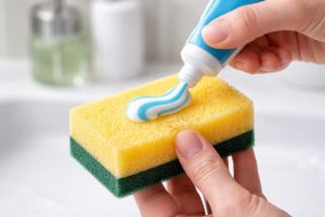 main-dentifrice-eponge-surface-plastique