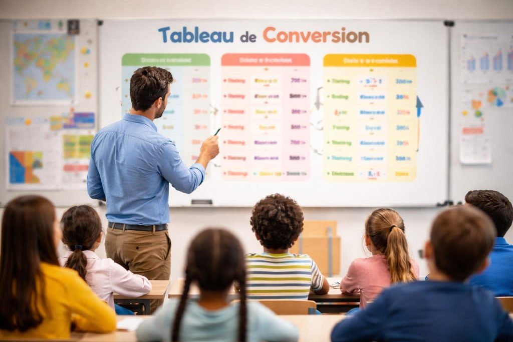 enseignant-tableau-conversion-classe-moderne