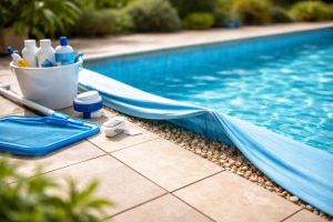 piscine-liner-pierres-seau-outils