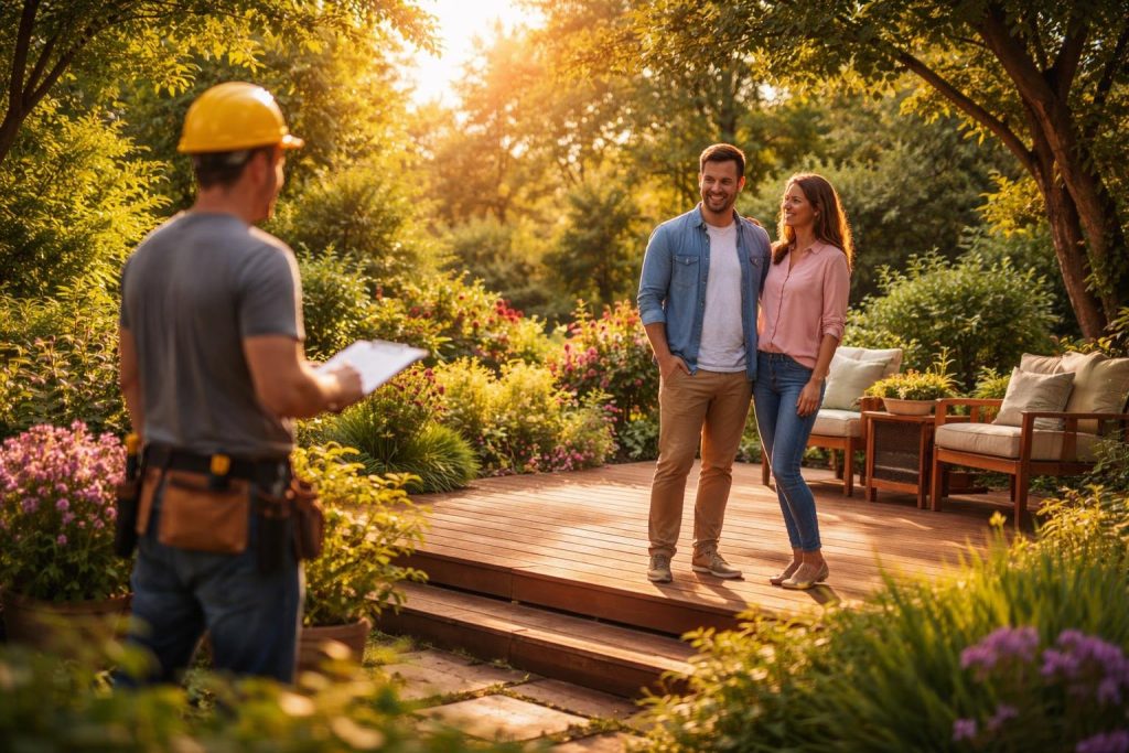 jardin-patio-bois-entrepreneur-couple